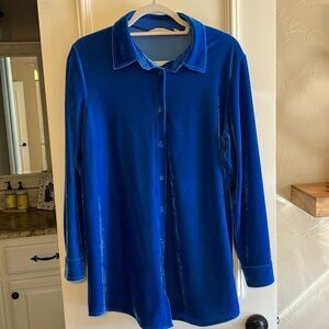 Soft surroundings velvet shirt